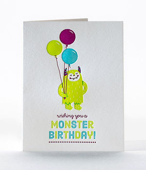 Monster Birthday Greeting Card