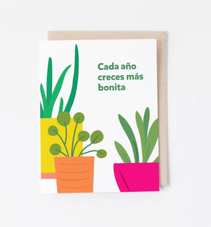 You Grow More Beautiful Every Year / Cada Ano Creces Mas Bonita Card
