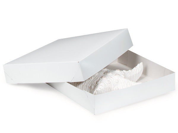 12x12x2.5 in. White Two-Piece Box – Properly Wrapped