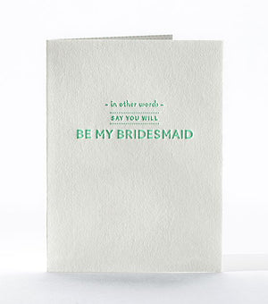 Delicate Details Bridesmaid Greeting Card