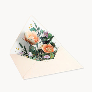 Wildflower Envelope Pop-Up Greeting Card